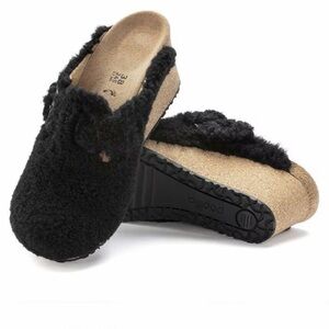 Birkenstock Papillio Fanny Teddy Shearling clog size 8 NWT